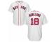 Men's Majestic Boston Red Sox #18 Mitch Moreland White Home Cool Base MLB Jersey