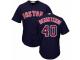 Men's Majestic Boston Red Sox #40 Andrew Benintendi Navy Blue Team Logo Fashion Cool Base MLB Jersey