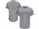 Men's Majestic Chicago Cubs #10 Ron Santo Authentic Gray 2017 Gold Champion Flex Base MLB Jersey