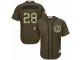 Men's Majestic Chicago Cubs #28 Kyle Hendricks Green Salute to Service MLB Jersey