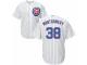 Men's Majestic Chicago Cubs #38 Mike Montgomery White Home Cool Base MLB Jersey