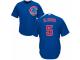 Men's Majestic Chicago Cubs #5 Albert Almora Jr Royal Blue Alternate Cool Base MLB Jersey