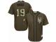 Men's Majestic New York Mets #19 Jay Bruce Green Salute to Service MLB Jersey