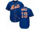 Men's Majestic New York Mets #19 Jay Bruce Royal Blue Team Logo Fashion Cool Base MLB Jersey