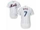 Men's Majestic New York Mets #7 Jose Reyes White Flexbase Authentic Collection MLB Jersey