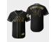 Men's Mets 2019 Black Golden Edition Noah Syndergaard Flex Base Stitched Jersey