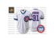 Men's Mitchell and Ness Chicago Cubs #31 Greg Maddux White Throwback MLB Jersey