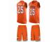 Men's Nike Denver Broncos #25 Chris Harris Jr Orange Tank Top Suit NFL Jersey