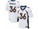 Men's Nike Denver Broncos #36 Kayvon Webster Elite White NFL Jersey