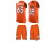 Men's Nike Denver Broncos #65 Gary Zimmerman Orange Tank Top Suit NFL Jersey