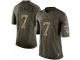 Men's Nike Denver Broncos #7 John Elway Limited Green Salute to Service NFL Jersey