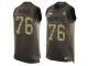 Men's Nike Denver Broncos #76 Max Garcia Green Salute to Service Tank Top NFL Jersey