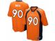 Men's Nike Denver Broncos #90 Antonio Smith Game Orange Team Color NFL Jersey