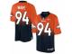 Men's Nike Denver Broncos #94 DeMarcus Ware Limited Orange Navy Fadeaway NFL Jersey