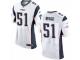 Men's Nike New England Patriots #51 Barkevious Mingo Elite White NFL Jersey