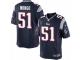 Men's Nike New England Patriots #51 Barkevious Mingo Limited Navy Blue Team Color NFL Jersey
