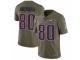 Men's Nike New England Patriots #80 Danny Amendola Limited Olive 2017 Salute to Service NFL Jersey