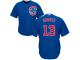 MLB Chicago Cubs #13 Aaron Brooks Men Blue Cool Base Jersey