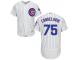 MLB Chicago Cubs #75 Jeimer Candelario Men White Authentic Flexbase Collection Jersey