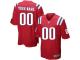 New England Patriots Customized Youth Alternate Jersey - Red Nike NFL Limited