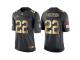 Nike Denver Broncos #22 C.J. Anderson Anthracite 2016 Christmas Gold Men's NFL Limited Salute to Service Jersey