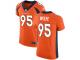 Nike Derek Wolfe Elite Orange Home Men's Jersey - NFL Denver Broncos #95 Vapor Untouchable