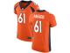 Nike Matt Paradis Elite Orange Home Men's Jersey - NFL Denver Broncos #61 Vapor Untouchable