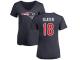 Nike Matthew Slater Navy Blue Name & Number Logo Slim Fit Women's - NFL New England Patriots #18 T-Shirt