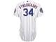 Noah Syndergaard New York Mets Majestic Authentic Player Jersey with 2015 World Series Patch - White Royal