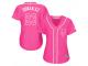 Pink Authentic Adrian Gonzalez Women's Fashion Majestic Jersey #23 Cool Base MLB New York Mets