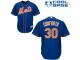 Royal Blue Authentic Michael Conforto Youth Jersey #30 Cool Base MLB New York Mets Majestic Alternate Home