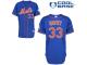 Royal Blue Matt Harvey Youth #33 Majestic MLB New York Mets Cool Base Alternate Home Jersey