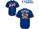 Royal Blue Yoenis Cespedes Men #52 Majestic MLB New York Mets Cool Base Alternate Home Jersey