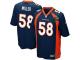 Super Bowl 50 Men Nike NFL Denver Broncos #58 Von Miller Navy Blue Game Jersey