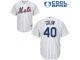 White Bartolo Colon Men #40 Majestic MLB New York Mets Cool Base Home Jersey