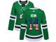 Women Adidas Dallas Stars #14 Jamie Benn Green USA Flag Fashion NHL Jersey