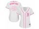 Women Majestic Boston Red Sox #40 Andrew Benintendi White Fashion MLB Jersey