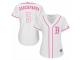 Women Majestic Boston Red Sox #5 Nomar Garciaparra White Fashion MLB Jersey
