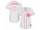 Women Majestic Chicago Cubs #12 Kyle Schwarber White Fashion MLB Jersey