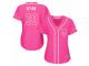 Women Majestic New York Mets #30 Nolan Ryan Pink Fashion Cool Base MLB Jersey
