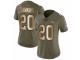 Women Nike Denver Broncos #20 Brian Dawkins Limited Olive/Gold 2017 Salute to Service NFL Jersey
