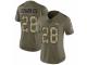 Women Nike Denver Broncos #28 Jamaal Charles Limited Olive/Camo 2017 Salute to Service NFL Jersey
