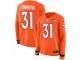 Women Nike Denver Broncos #31 Justin Simmons Limited Orange Therma Long Sleeve NFL Jersey