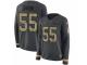 Women Nike Denver Broncos #55 Bradley Chubb Limited Black Salute to Service Therma Long Sleeve NFL Jersey