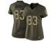 Women Nike Denver Broncos #83 A.J. Derby Limited Green Salute to Service NFL Jersey