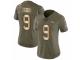 Women Nike Denver Broncos #9 Riley Dixon Limited Olive/Gold 2017 Salute to Service NFL Jersey