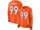 Women Nike Denver Broncos #99 Adam Gotsis Limited Orange Therma Long Sleeve NFL Jersey
