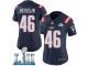 Women Nike New England Patriots #46 James Develin Limited Navy Blue Rush Vapor Untouchable Super Bowl LII NFL Jersey
