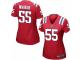 Women Nike New England Patriots #55 Cassius Marsh Game Red Alternate NFL Jersey