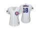 Women's Cubs 2018 Postseason Home White Ben Zobrist Cool Base Jersey